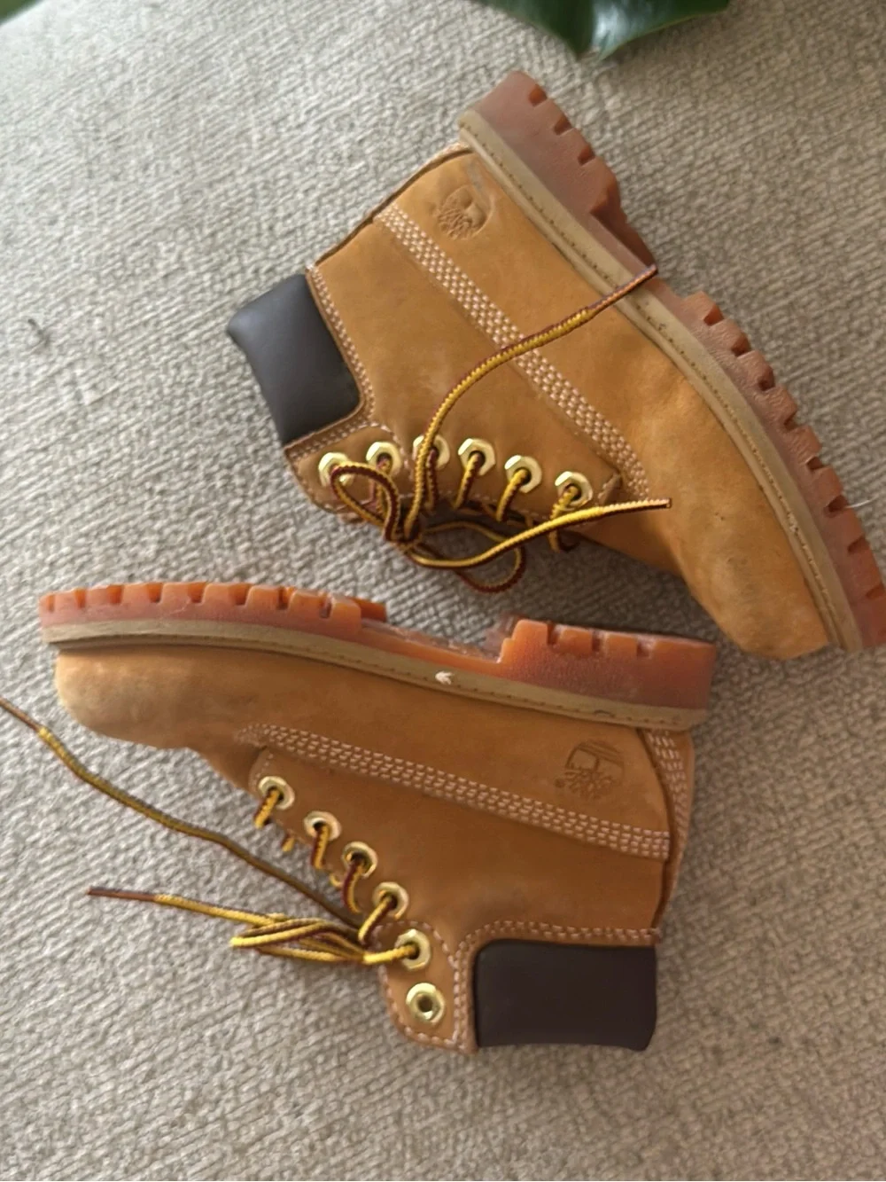 Timberland Kids Brown Leather Lace-Up Boots